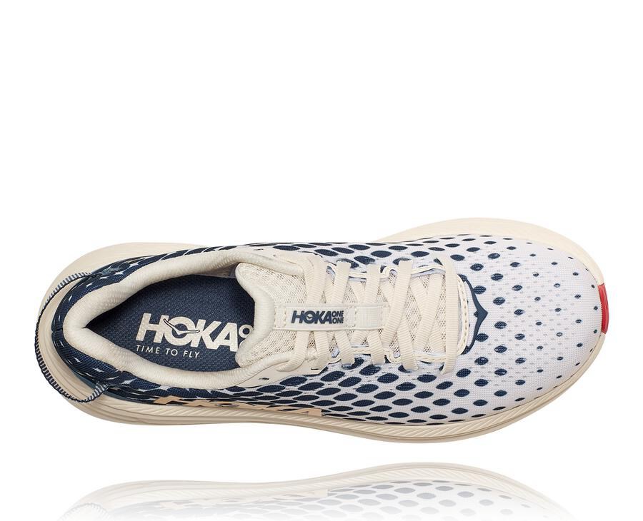 Chaussure Running Hoka One One Rincon 2 Femme - Blanche/Bleu - JVG-746089